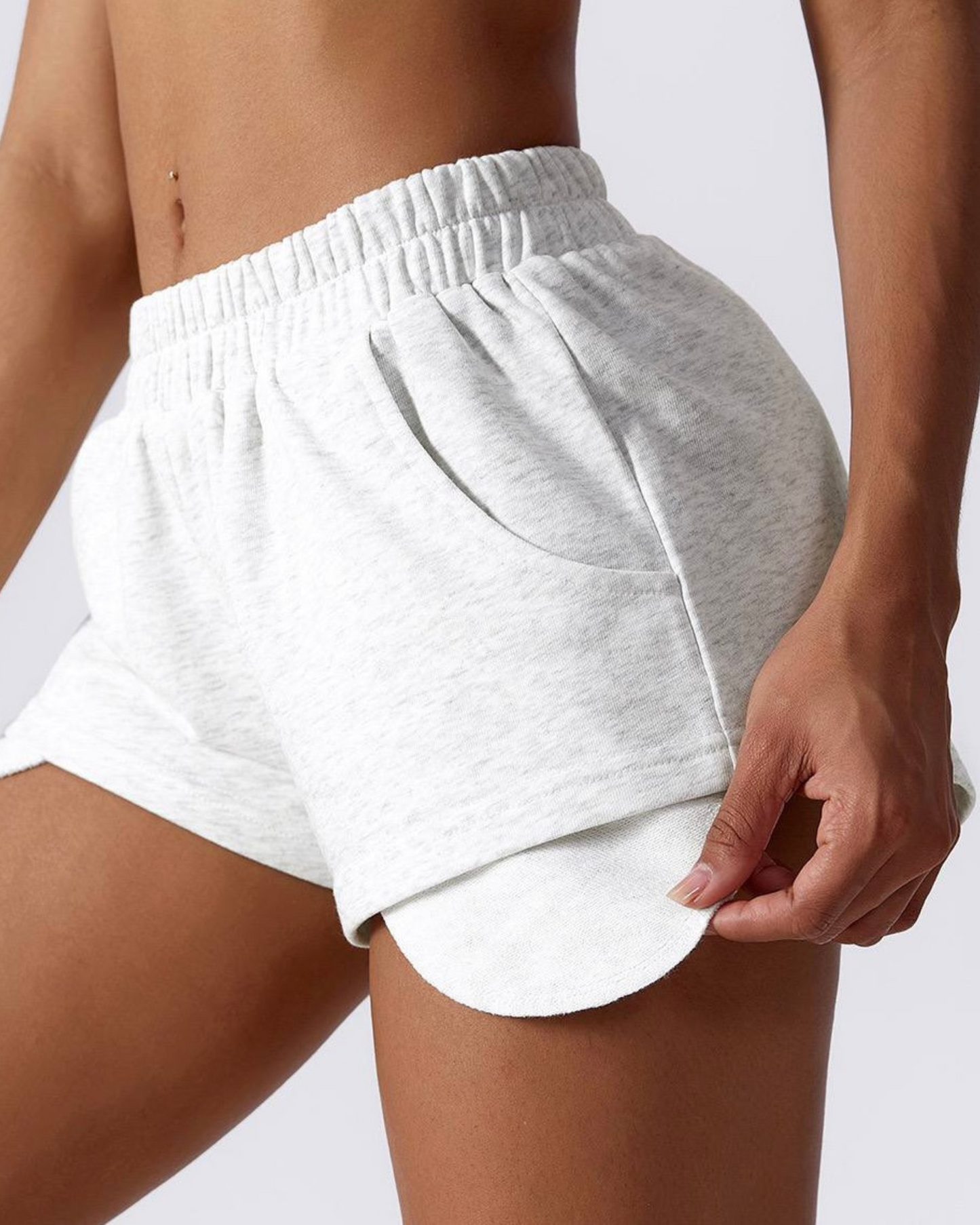 Functional Pocket Sports Shorts (White)