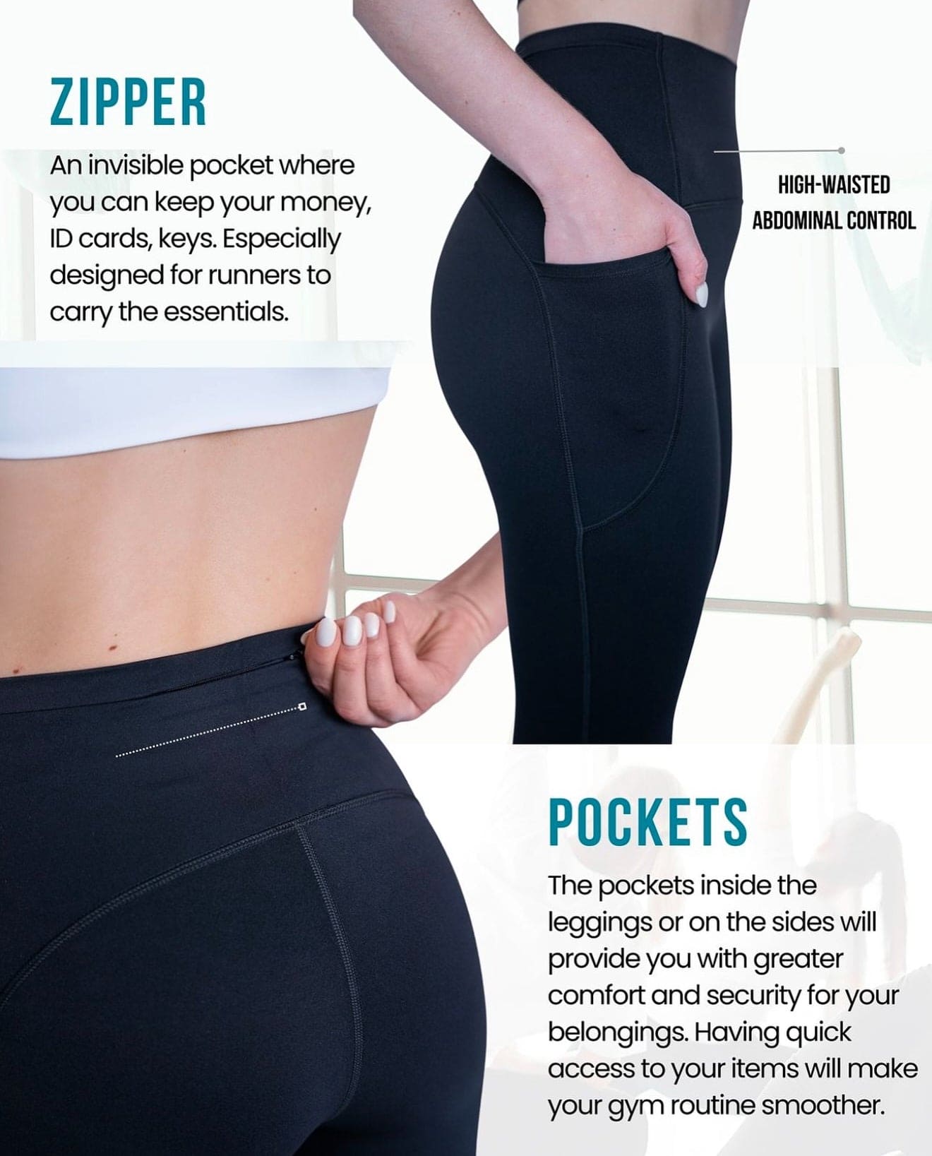 VEBER Sculpt & Flow™ High-Waisted Performance Leggings